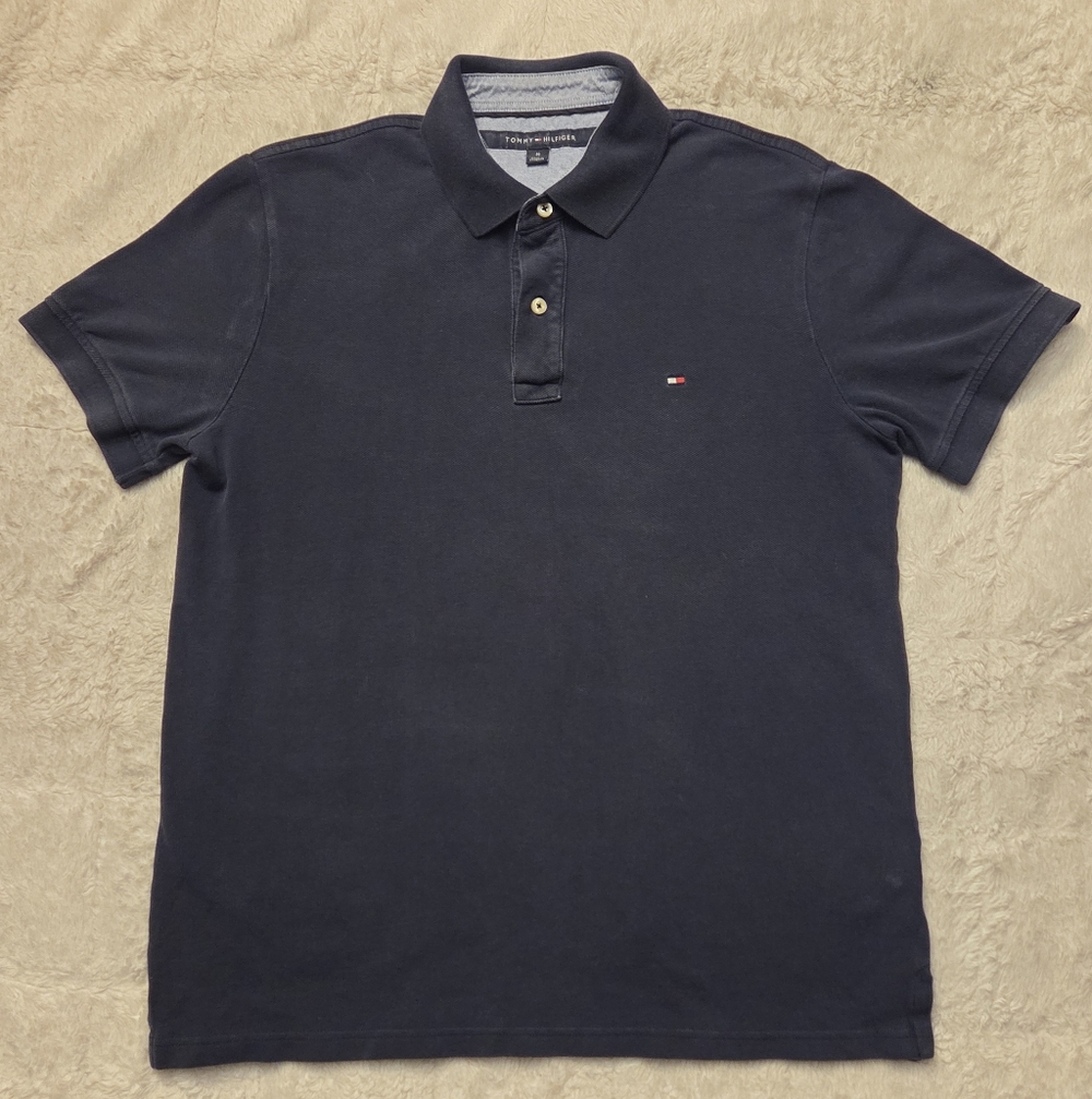 Tommy Hilfiger Men's Navy Polo Shirt - Picture 1 of 6